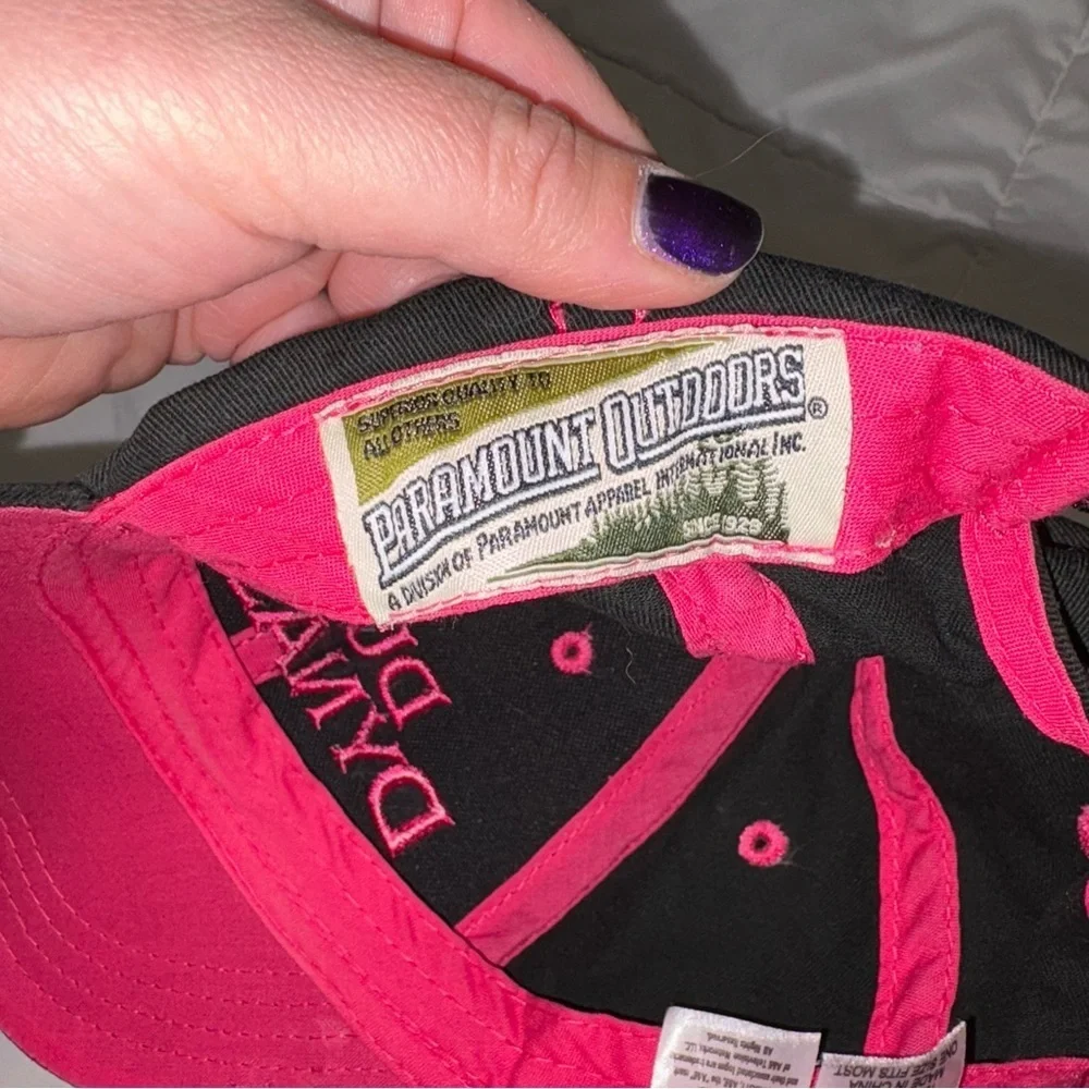 Duck Dynasty Hat Pink Black Mesh SnapBack Paramount Outdoors